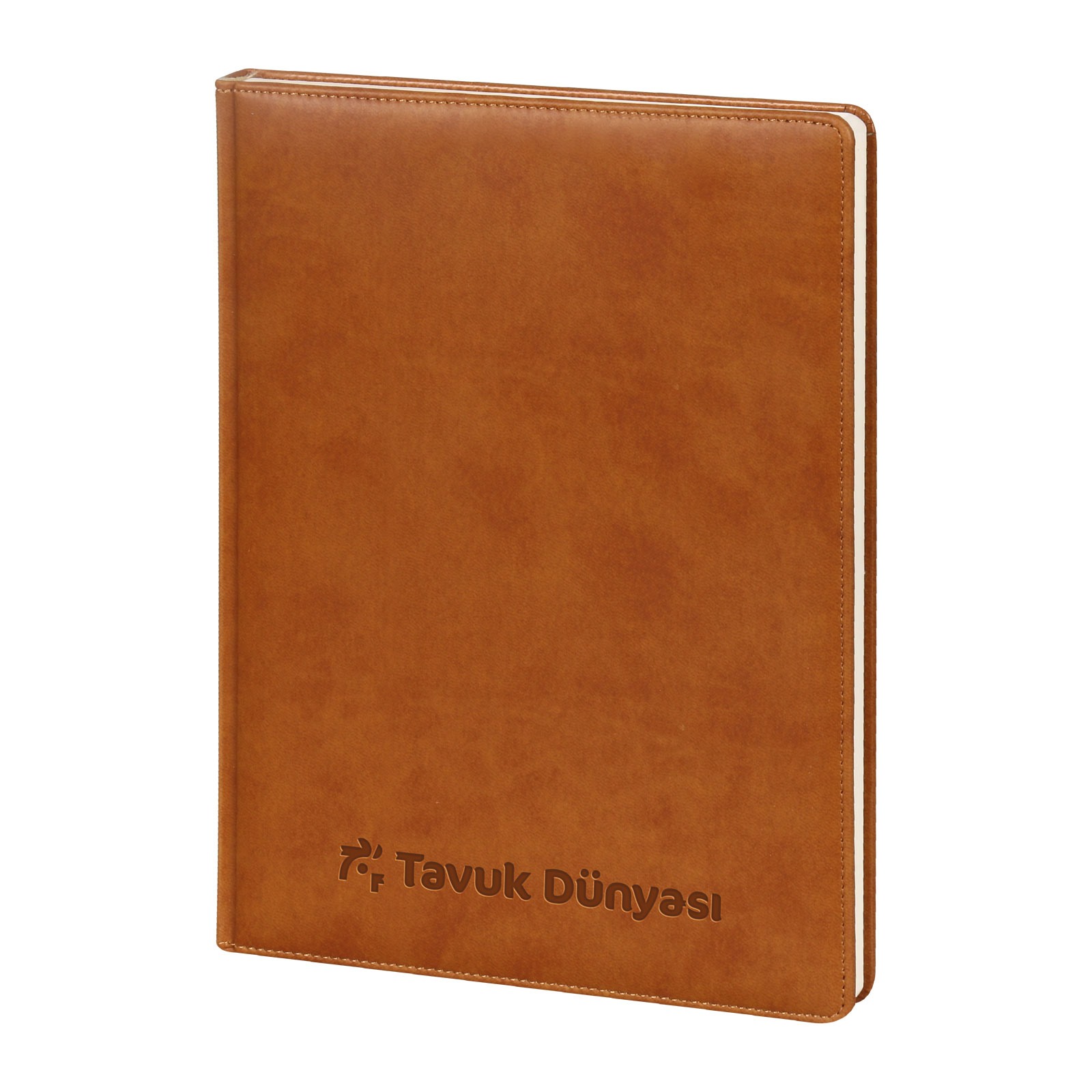 3114 YAKACIK SİYAH TARİHLİ GÜNLÜK CİLTLİ AJANDA (20X28 CM)