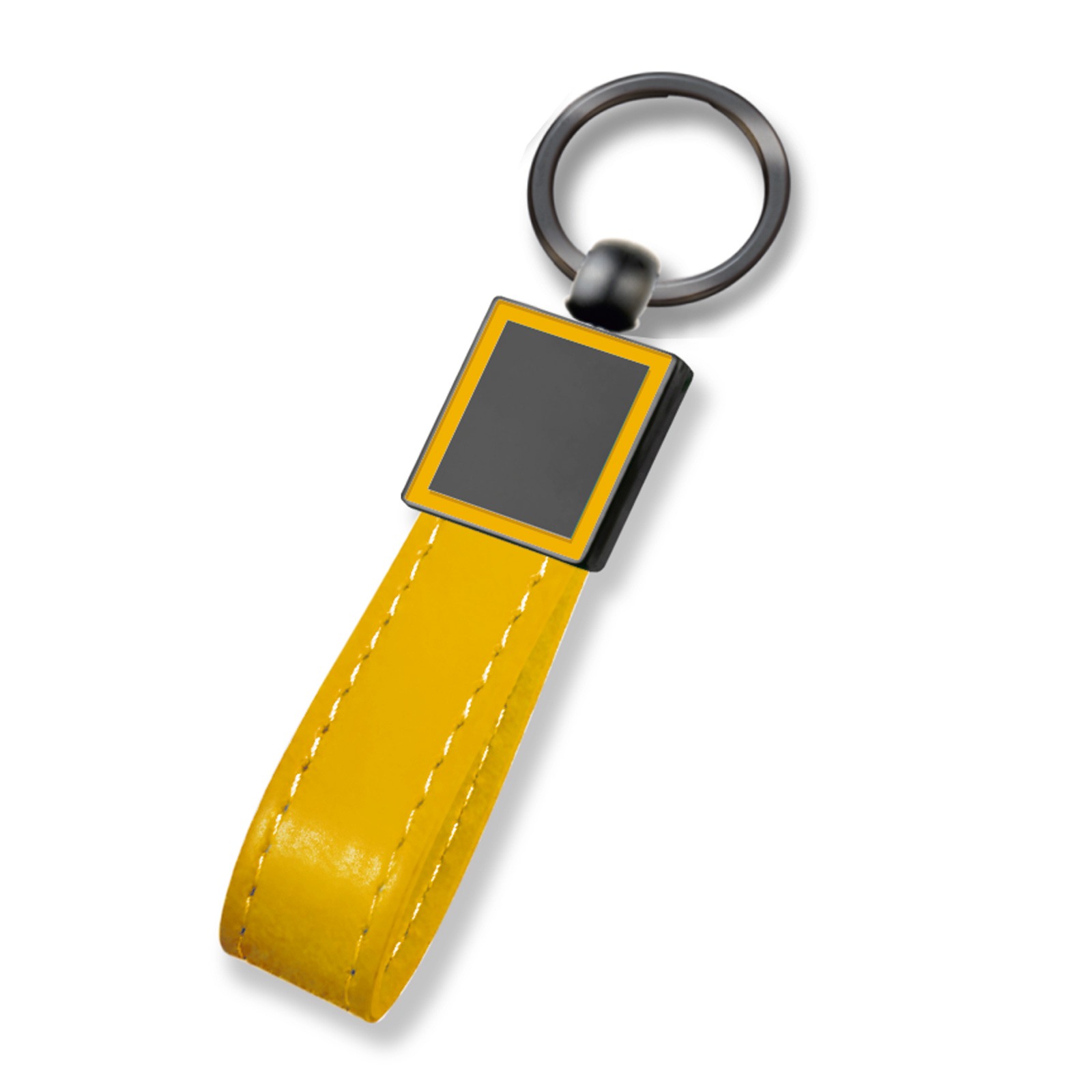 4752 BEYSEKİ SİYAH METAL - DERİ ANAHTARLIK