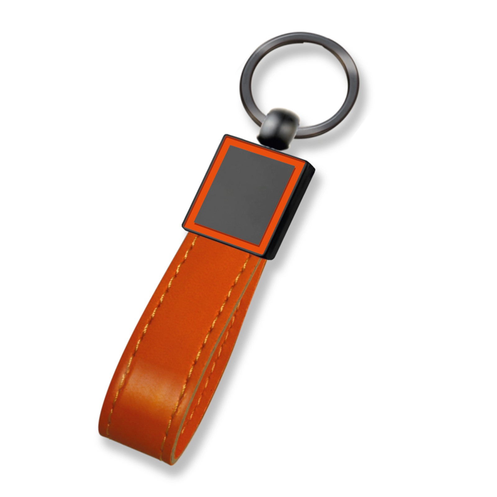 4752 BEYSEKİ SİYAH METAL - DERİ ANAHTARLIK