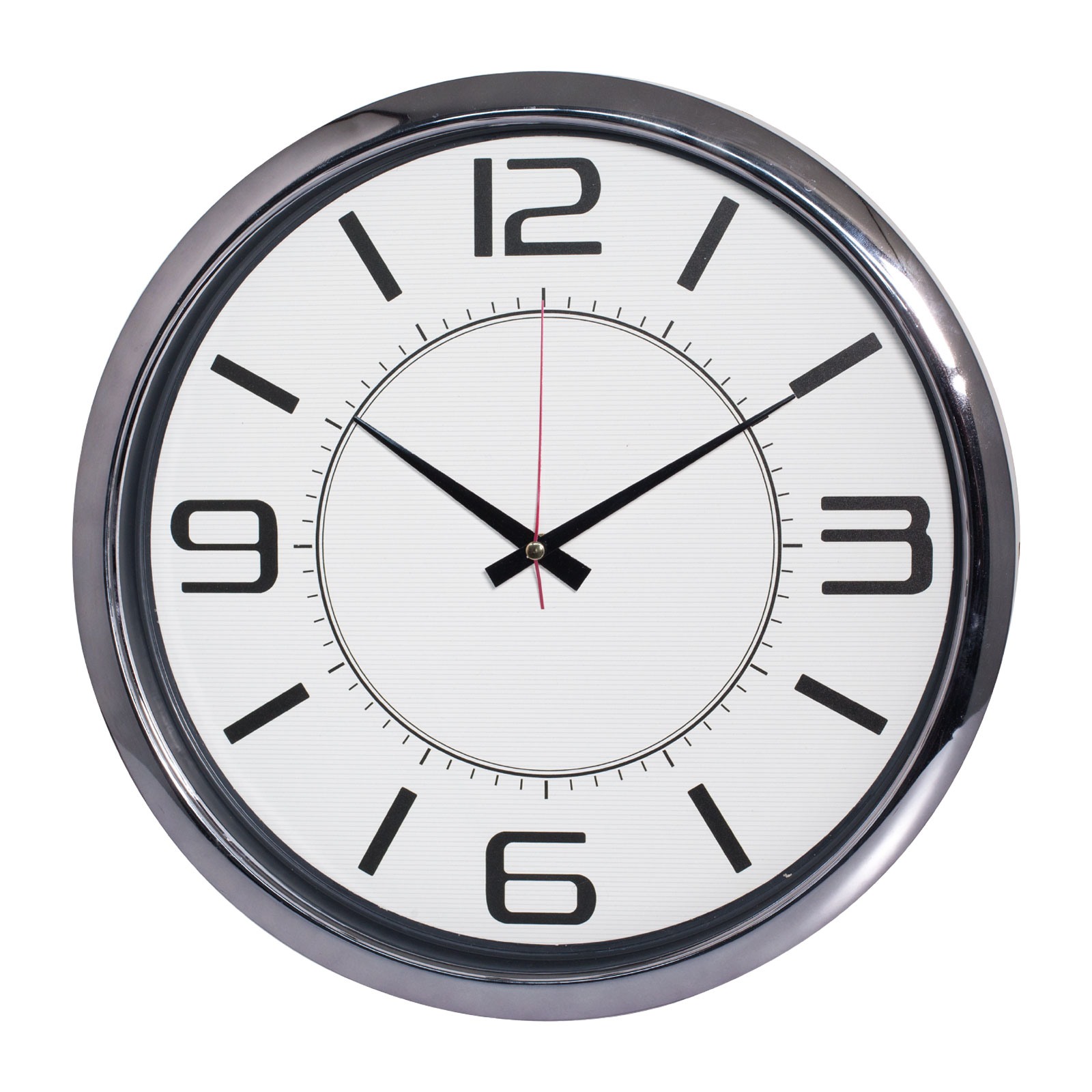 5013 HELLEN404 SİYAH-ALTIN METALİZE ÇERÇEVE DUVAR SAATİ (420 MM)