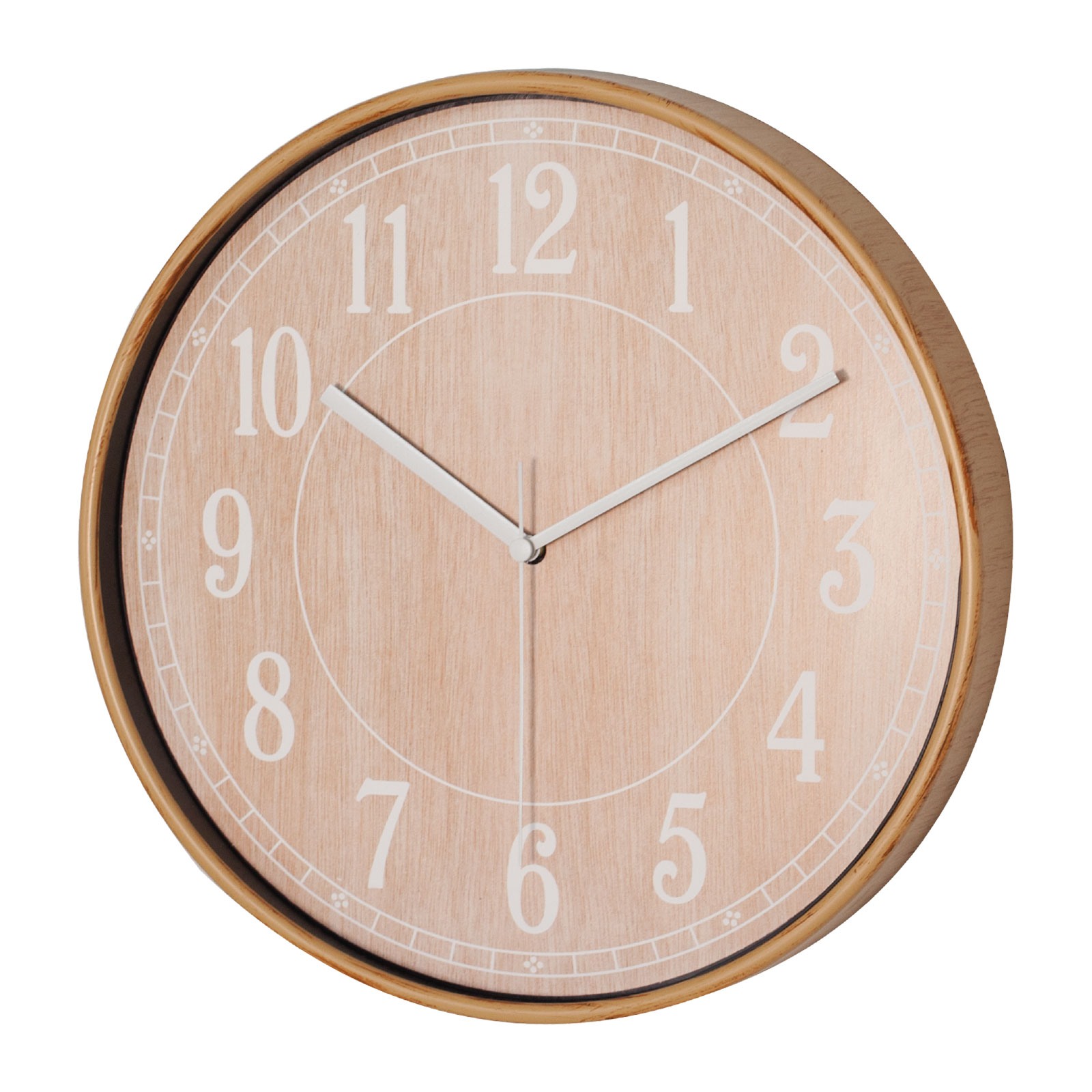 5193 MİMAS186 AHŞAP PLASTİK KASA DUVAR SAATİ (380 MM)