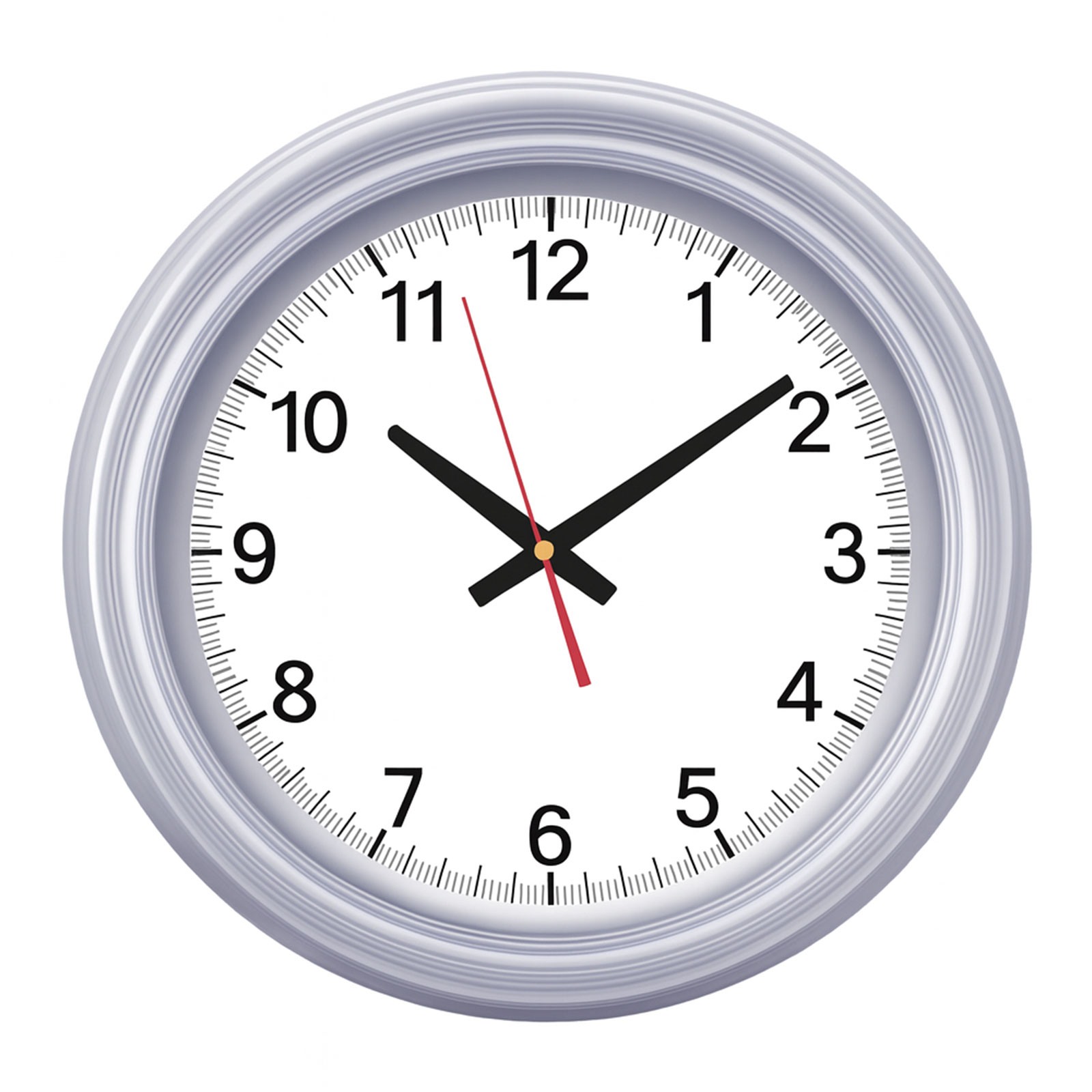 SEDNA526 GÜMÜŞ BRİSTOL KADRAN DUVAR SAATİ (480 MM)