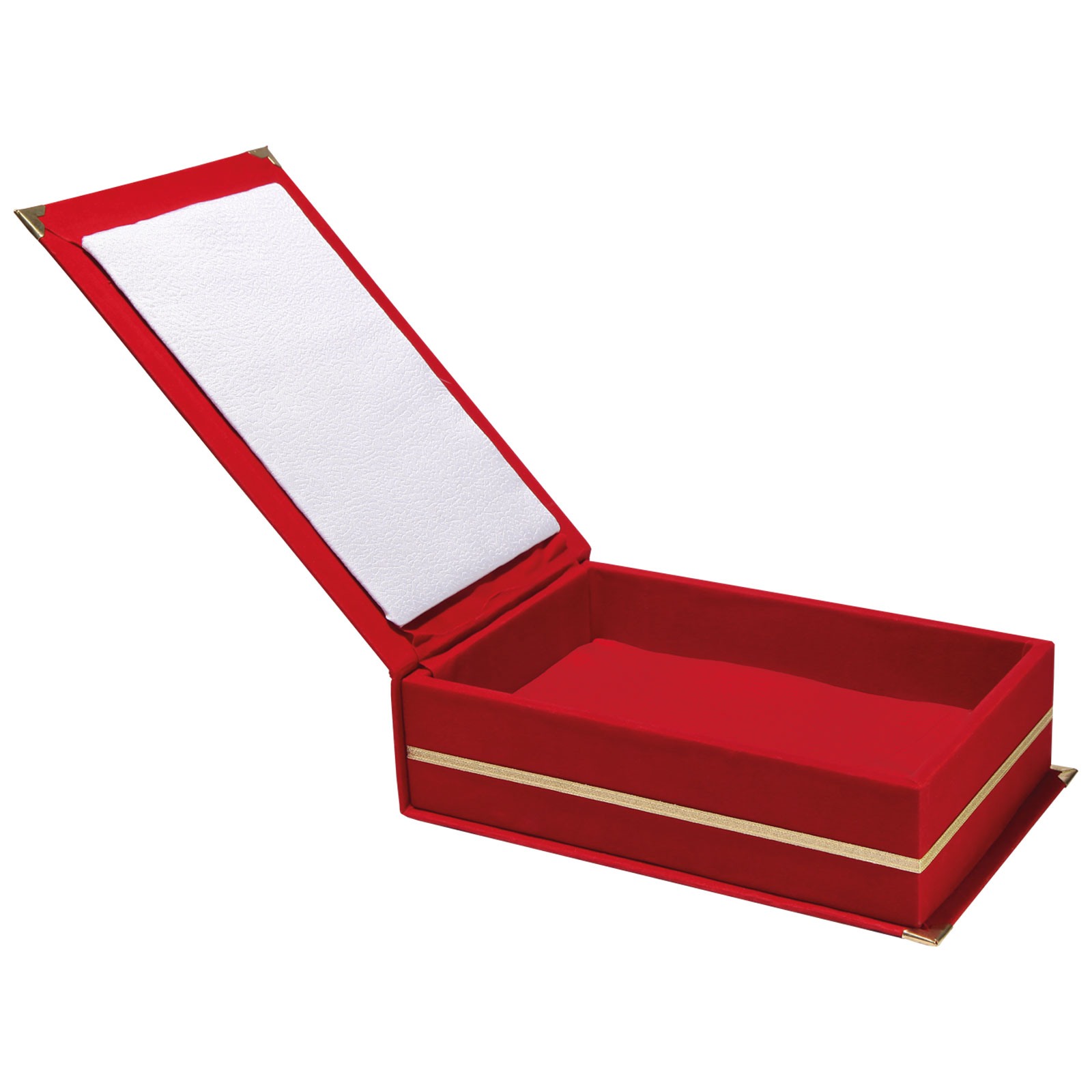 8792 KAŞMİR LACİVERT KADİFE PLAKET KUTUSU (14X24 CM)